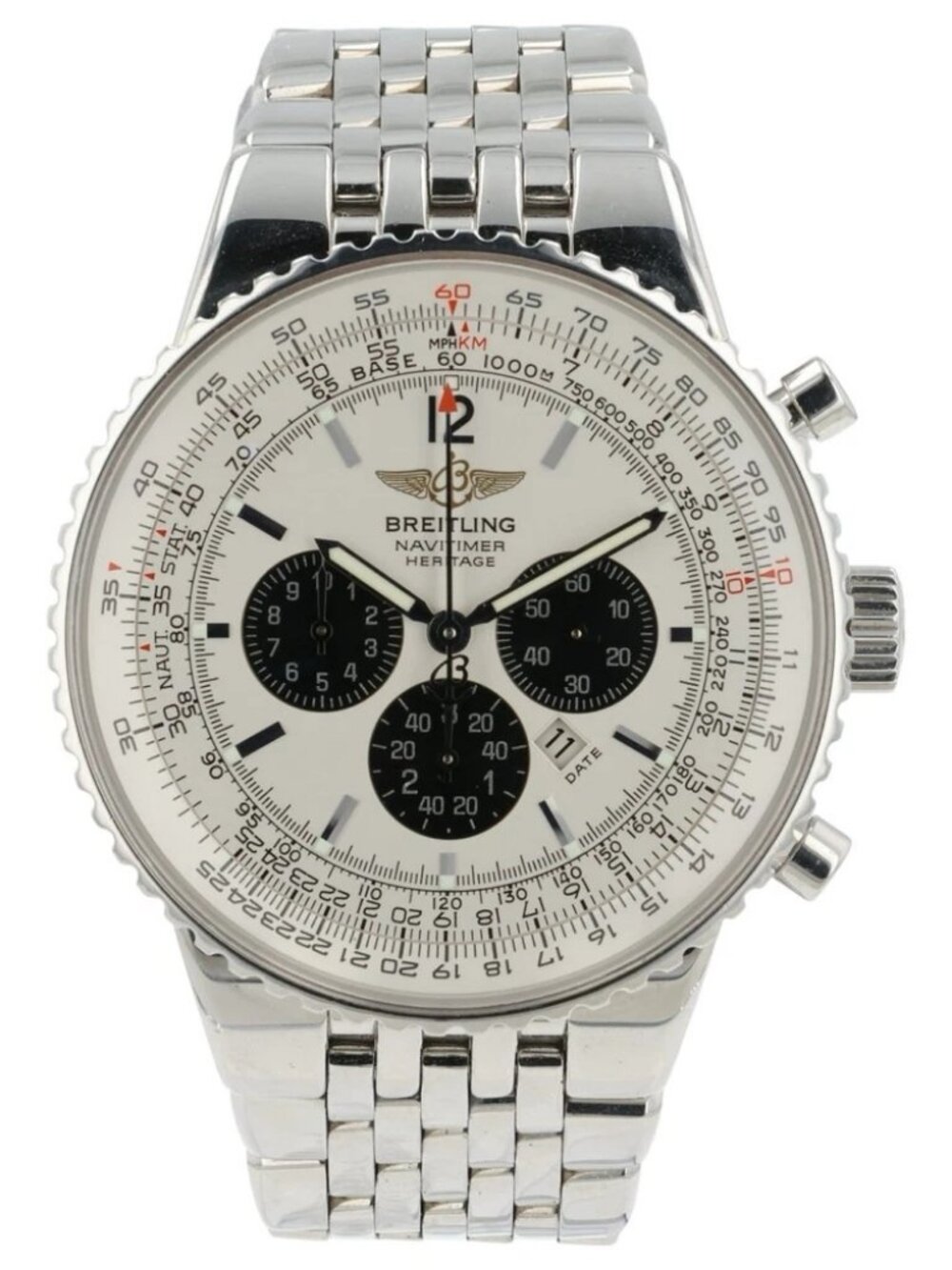 Breitling Navitimer Heritage White Dial Steel 43mm Automatic Men’s Watch A35350